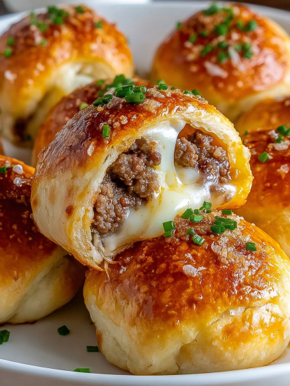 Garlic Parmesan cheeseburger buns.