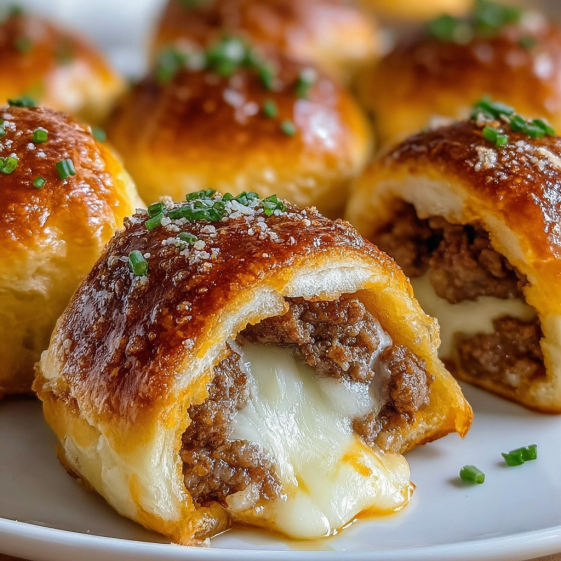 Garlic Parmesan Cheeseburger Bombs.