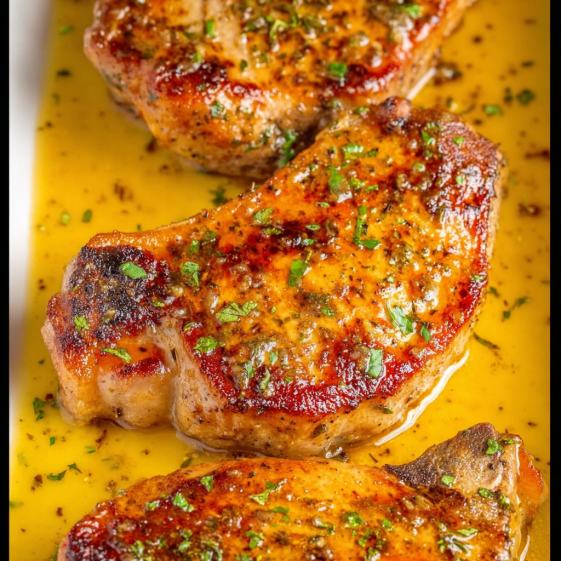 Baked Ranch Butter Pork Chops.