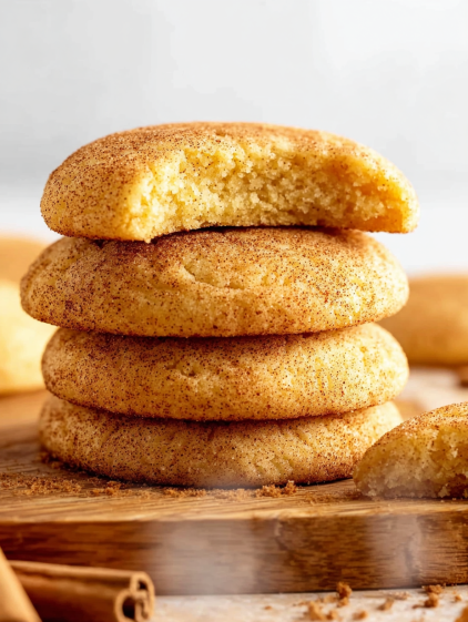 A stack of cookies with a crumbly texture.