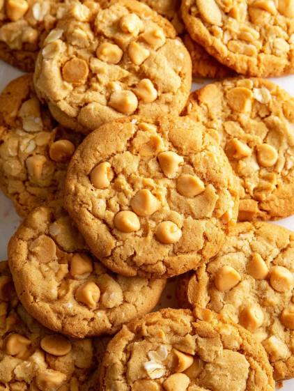 A pile of peanut butter oatmeal cookies.