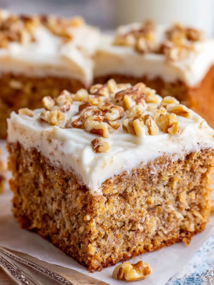A slice of Southern Hummingbird Cake.