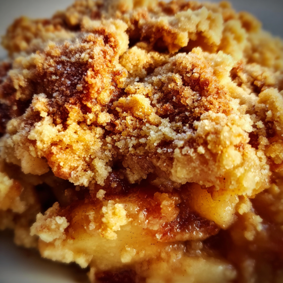 A close up of a delicious dessert.