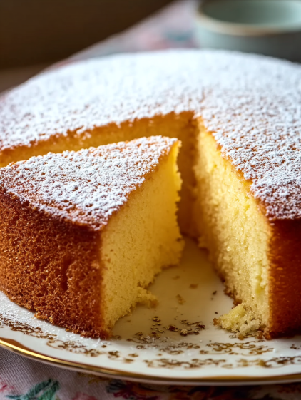 A slice of cake on a plate.
