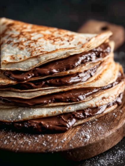 A stack of Nutella quesadillas.