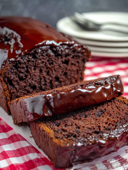 A slice of chocolate cake on a plate.
