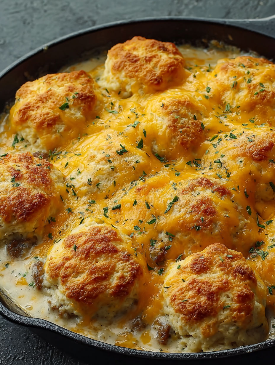 A dish of food with cheese and herbs.