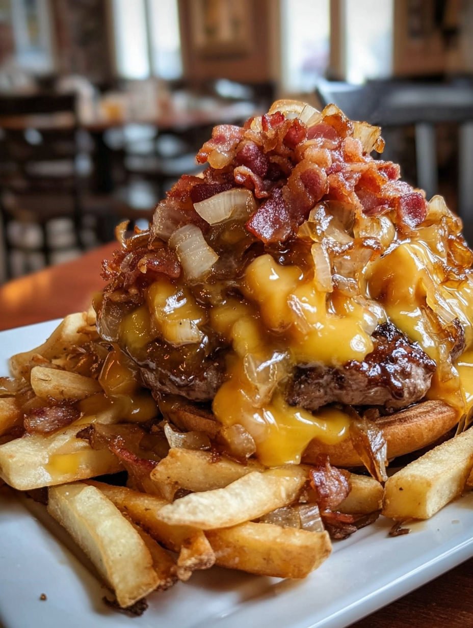 A Maple Glazed Bacon Cheeseburger Poutine.