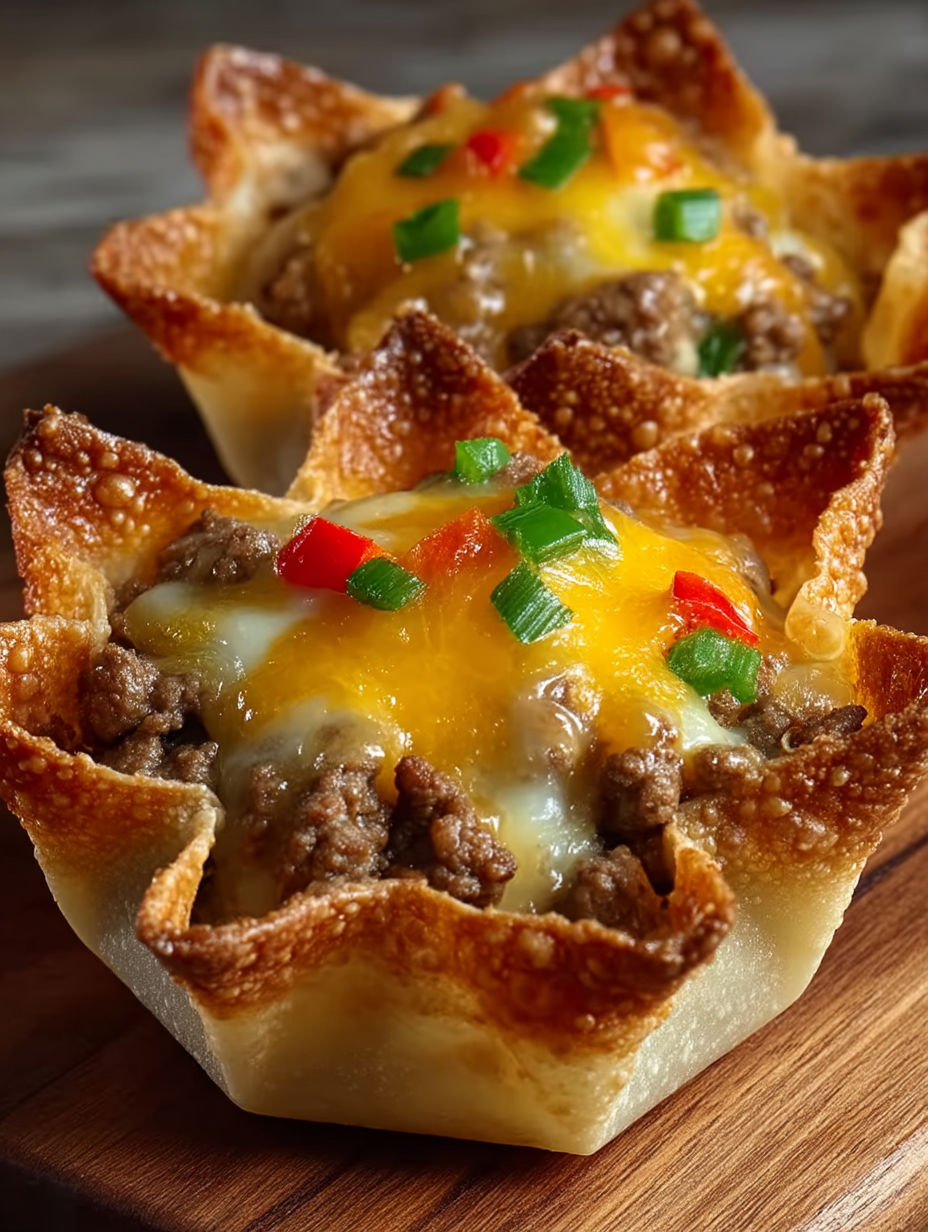 A close up of a food item with a green topping.