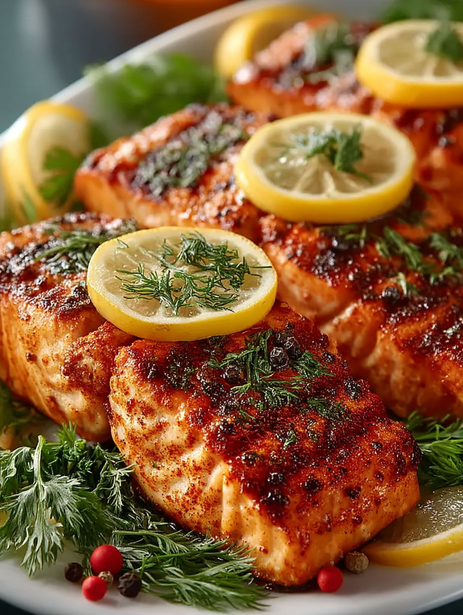 Sous Vide Salmon with Lemon and Herbs.