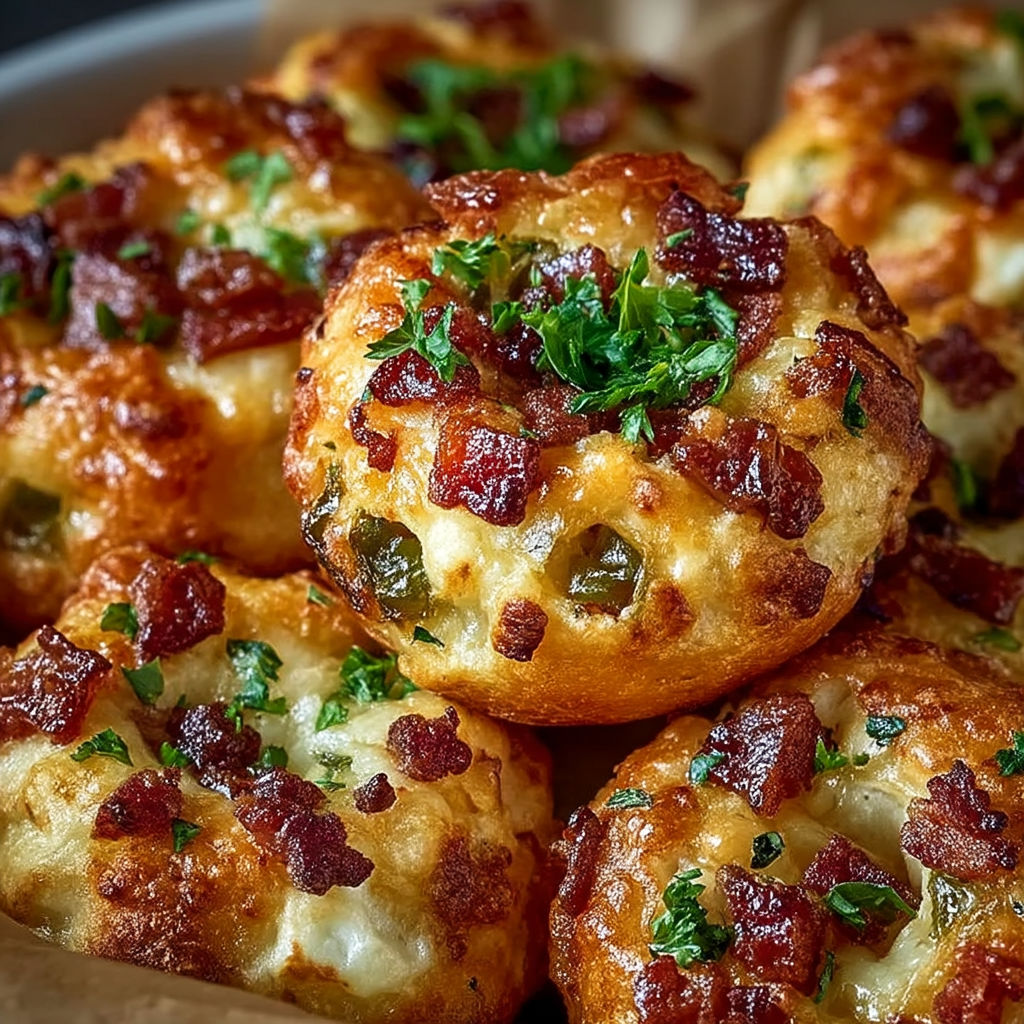 A plate of cheesy party bites.