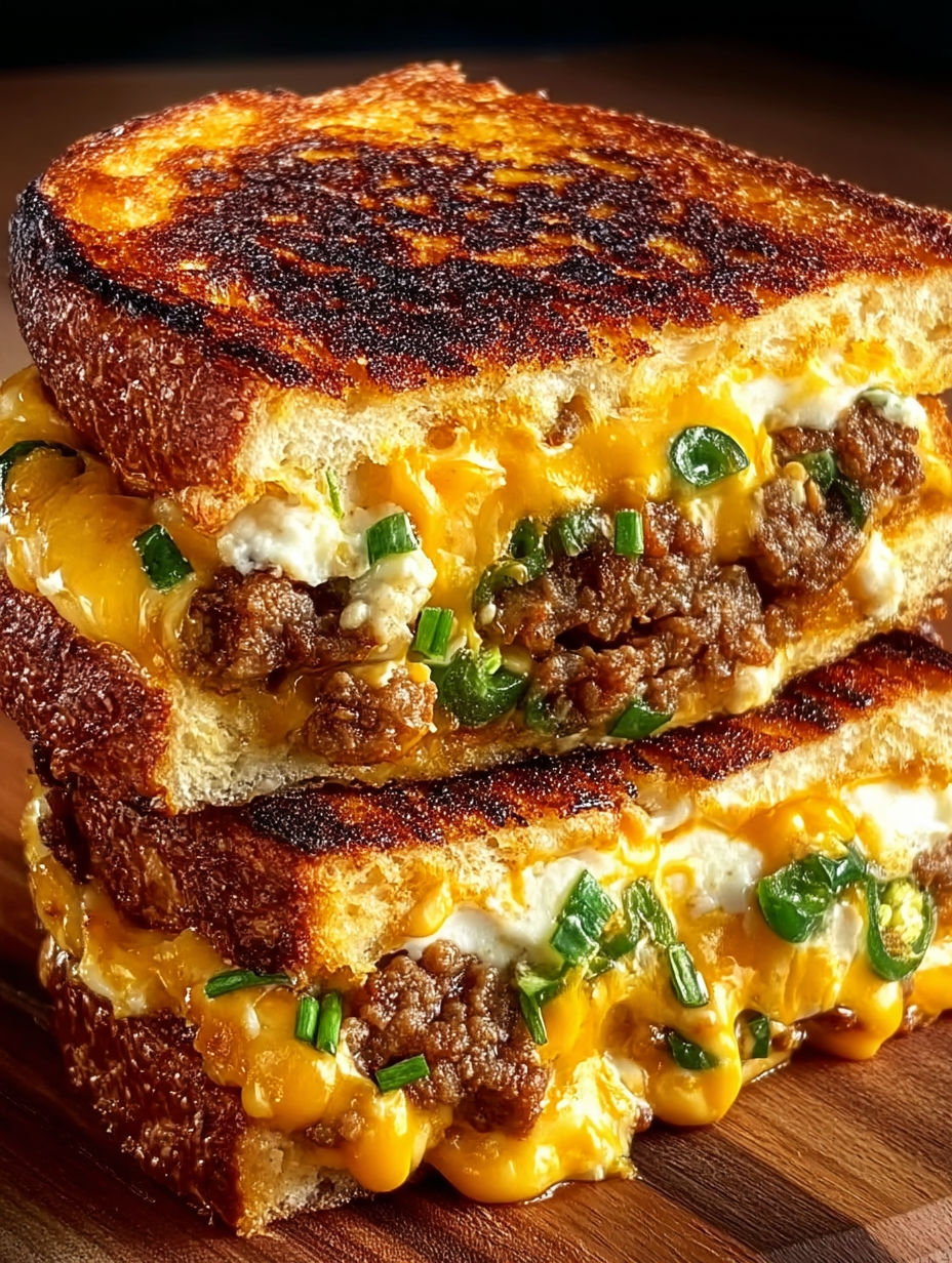A sandwich with meat and cheese.