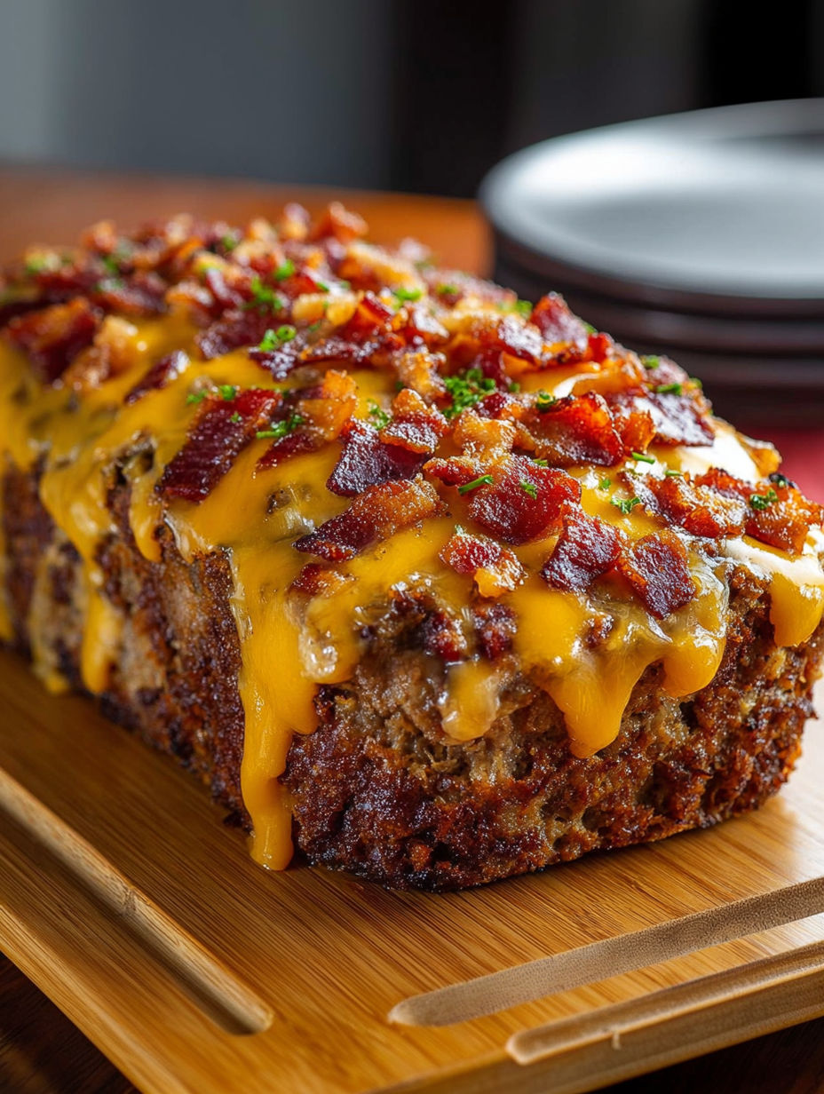 A hearty bacon cheeseburger loaf.