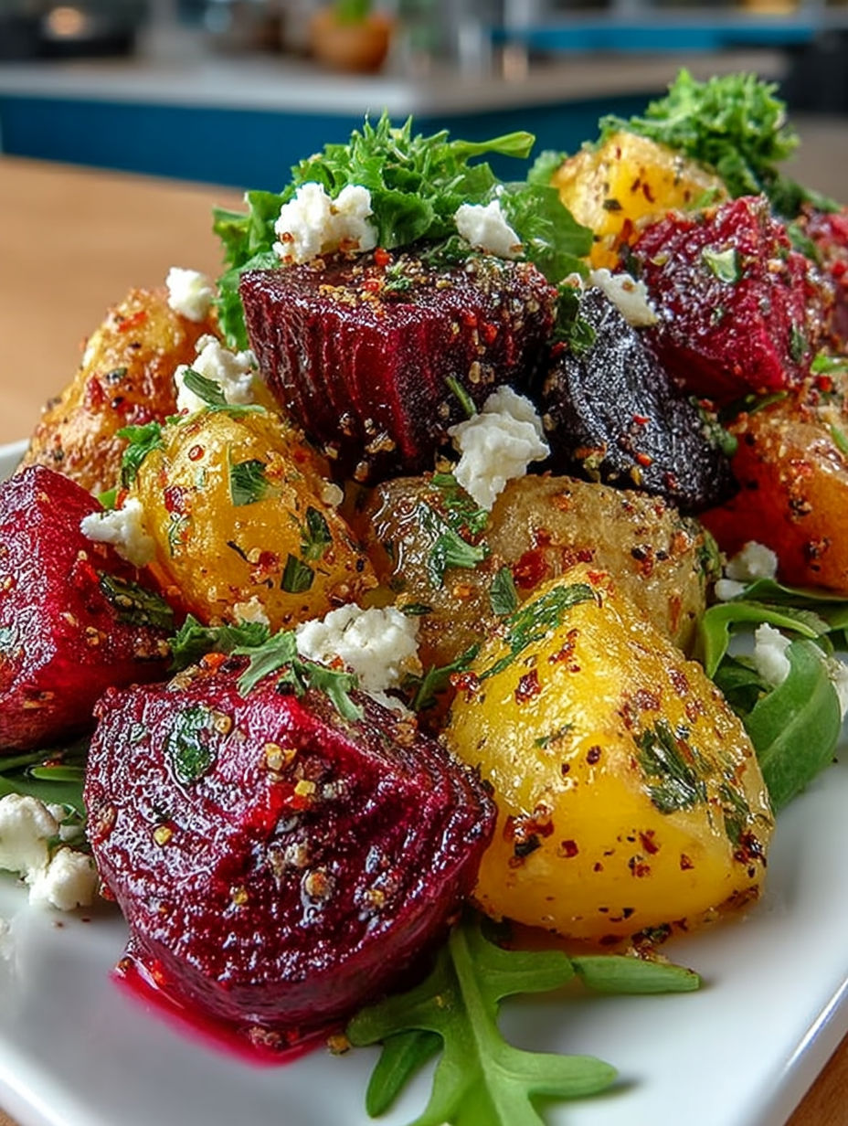 A plate of food with a variety of vegetables.