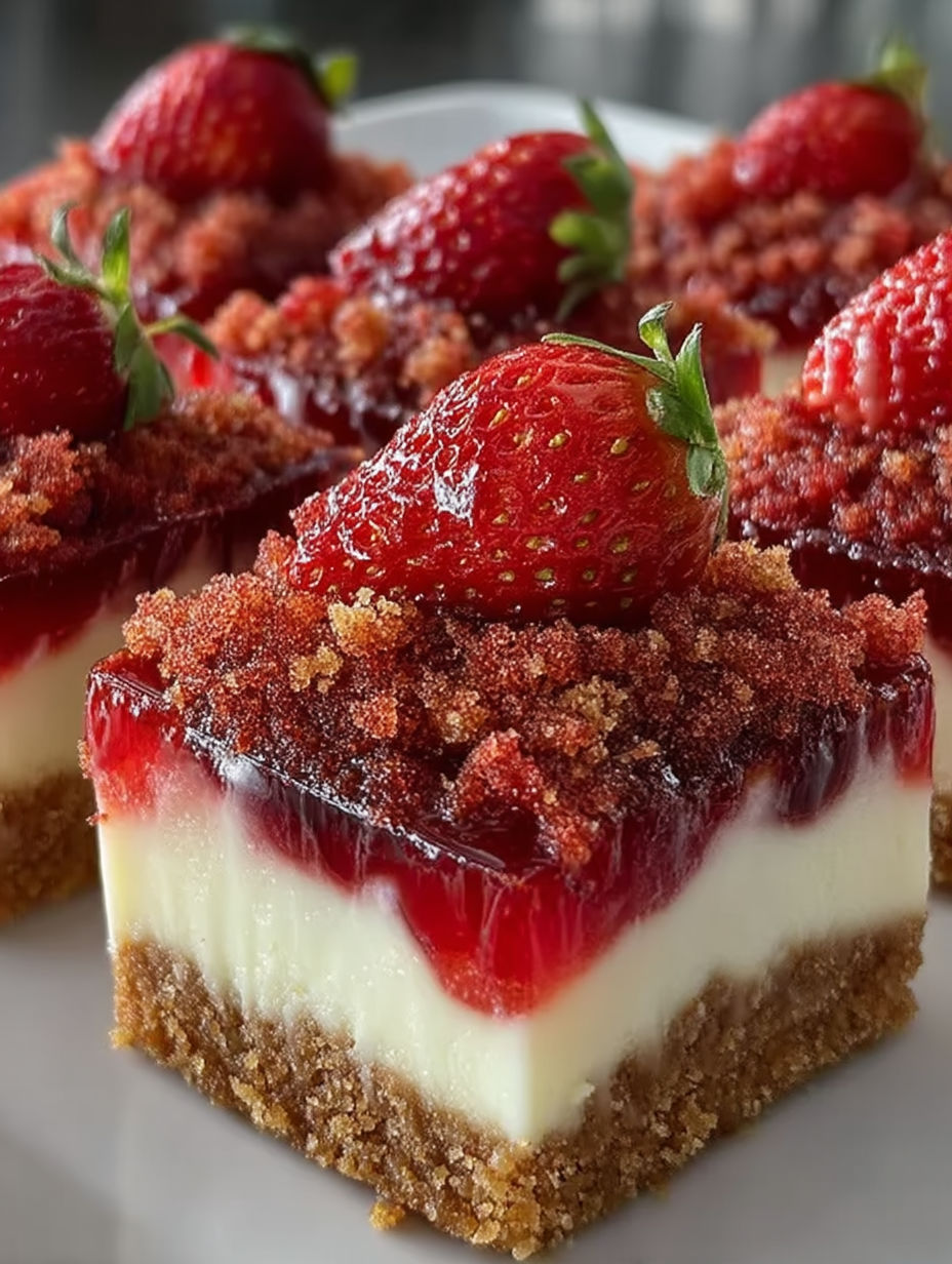 Strawberry crunch cheesecake bites.