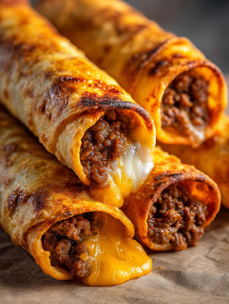 Garlic butter beef rollups.