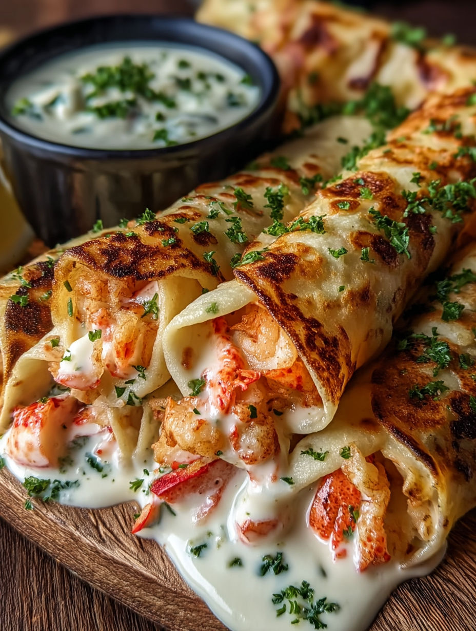 A plate of food with a crab and shrimp queso party snack.