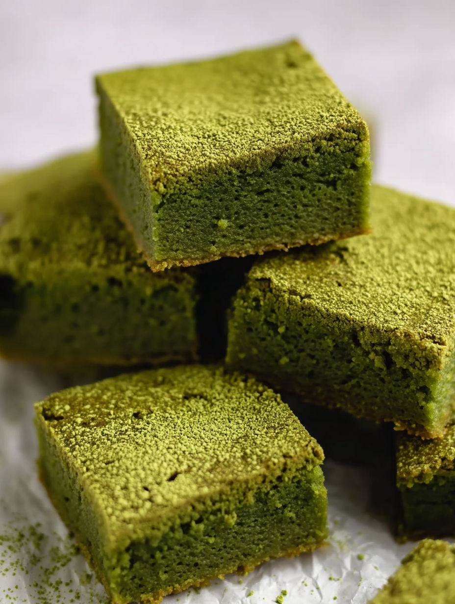 The Best Matcha Brownies ever!
