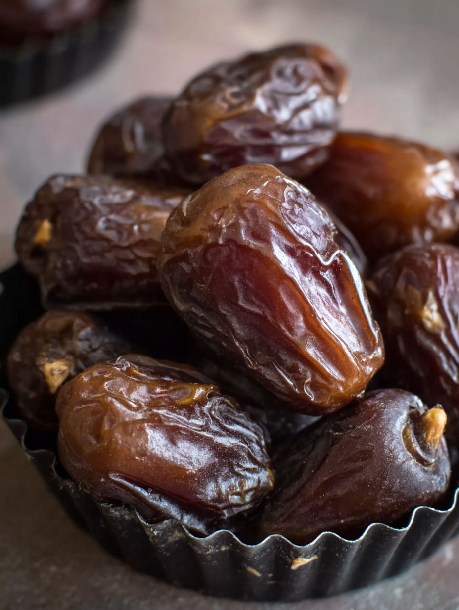A bowl of ripe dates.