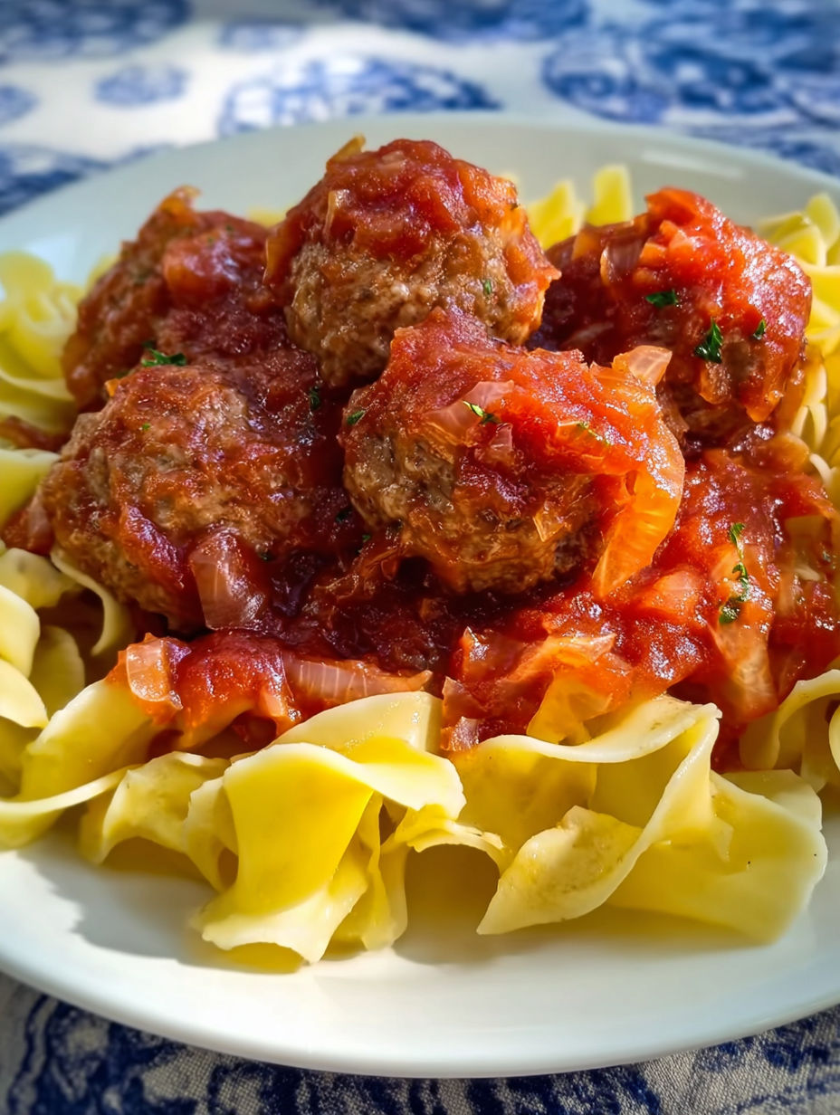 A plate of meatballs covered in sauerkraut.