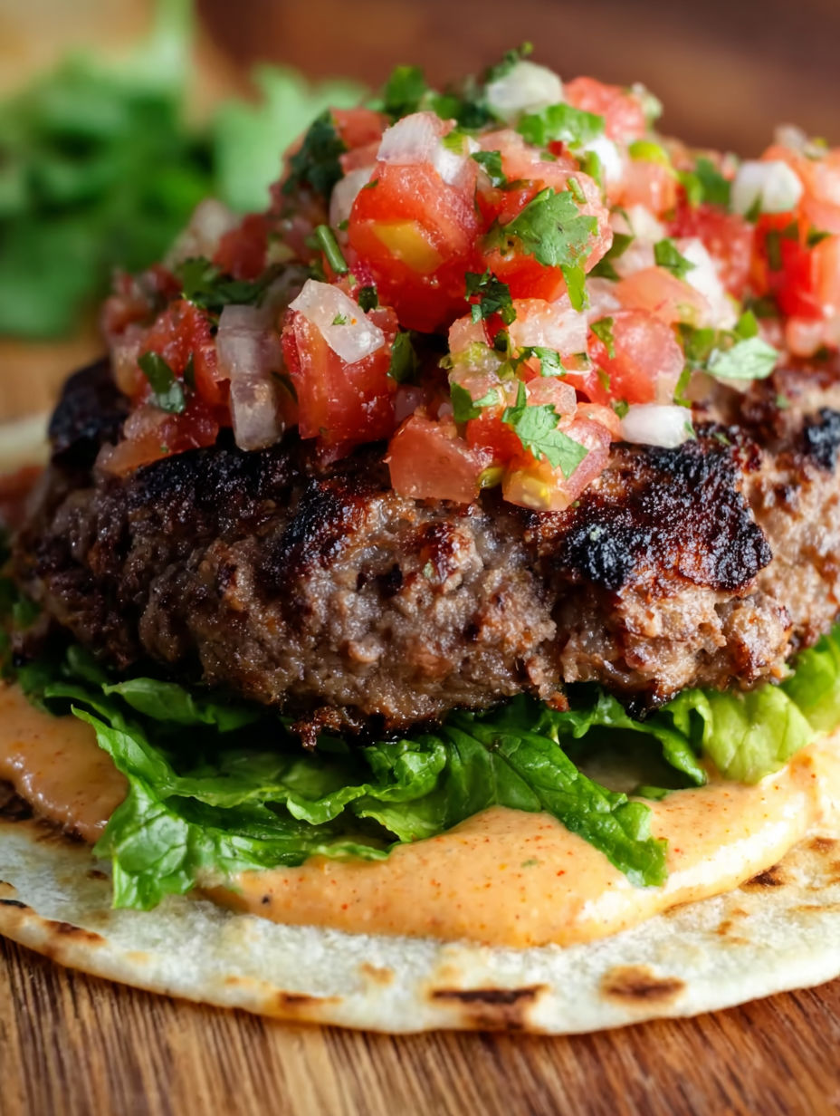 A quesadilla with meat and tomatoes.