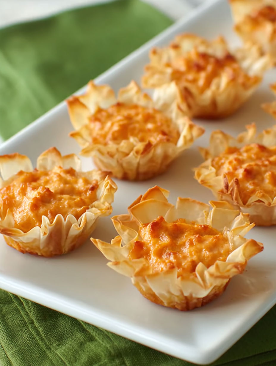 A plate of taco dip bites.