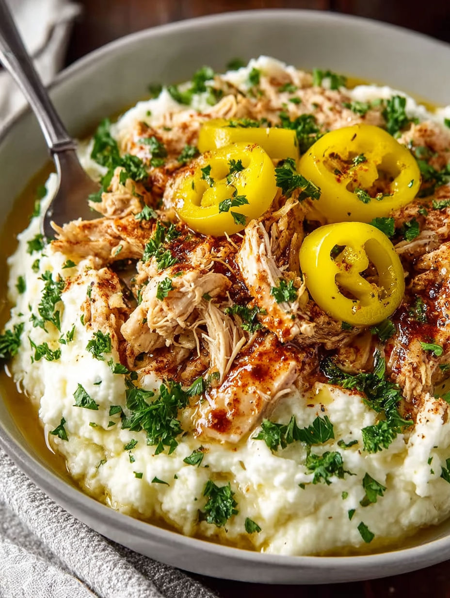 A bowl of chicken and rice.