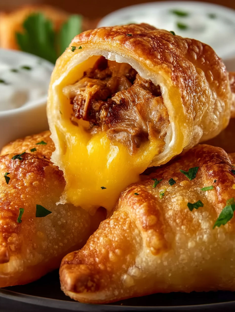 A close up of a taco stuffed shell with cheese.