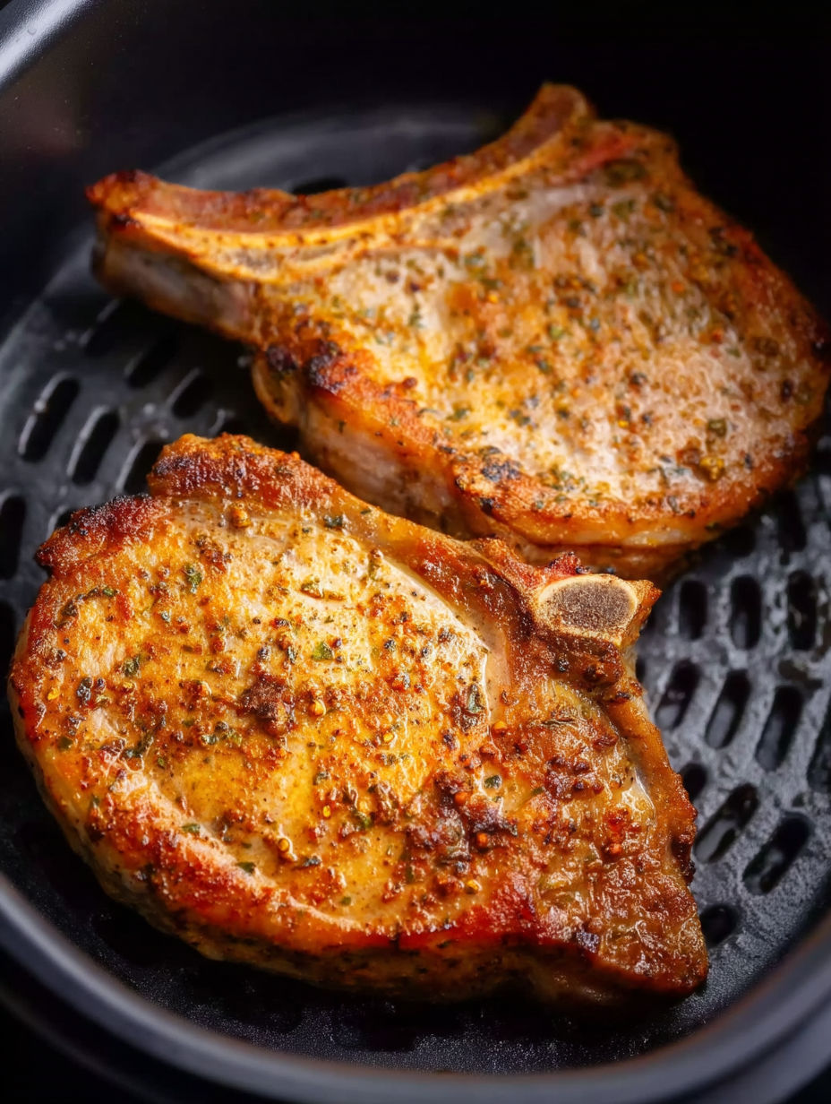 Two pieces of meat on a grill.