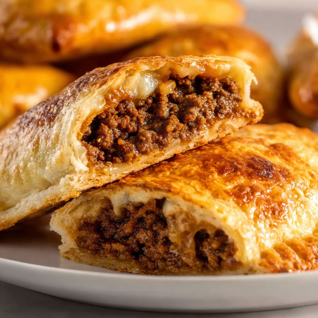 A plate of taco pockets.