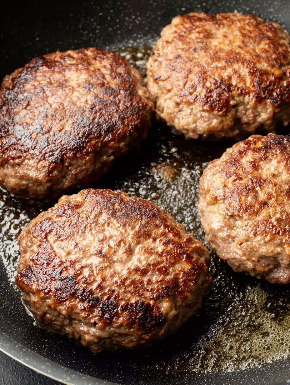 Hamburger steaks and gravy recipe.