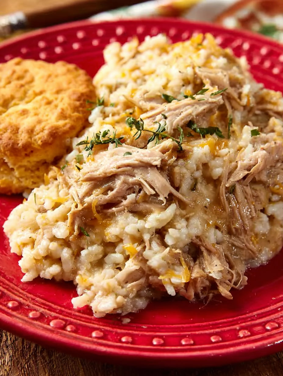 A plate of food with rice and meat.