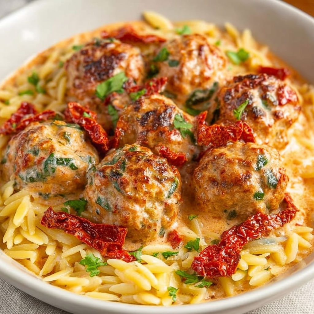 A plate of meatballs in a red sauce.