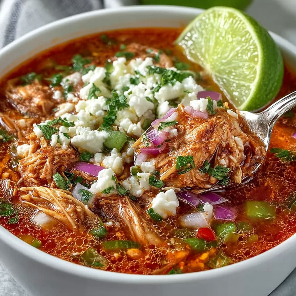 A bowl of chili with lime wedges on top.