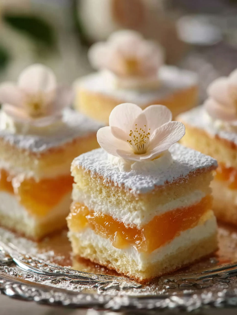 A plate of cake with white frosting and pink flowers.