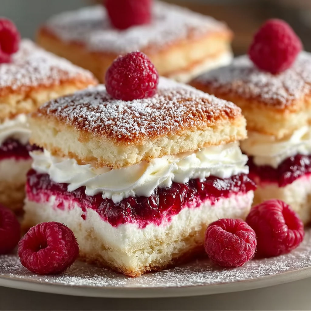 A plate of raspberry cream sandwiches.