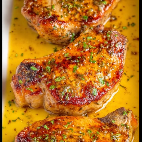 Baked Ranch Butter Pork Chops.