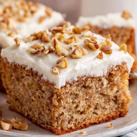A slice of Southern Hummingbird Cake.