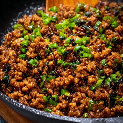 A bowl of Korean ground pork.