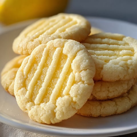 A plate of zesty lemon sugar cookies.