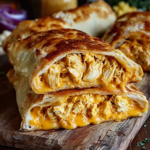 A close up of a buffalo chicken bake casserole.