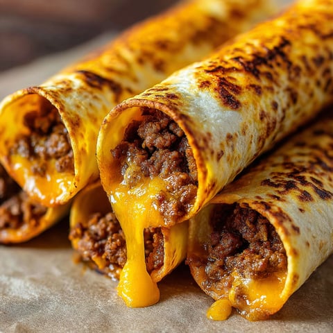 A close up of a garlic butter beef rollup.