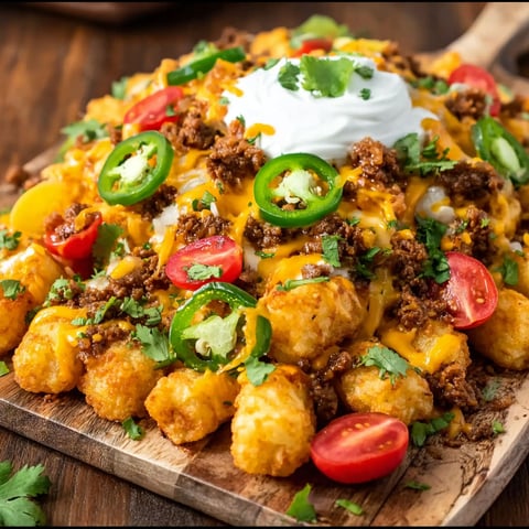 A plate of nachos with cheese and jalapenos.