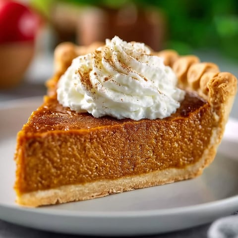 A slice of apple butter pie with whipped cream on top.