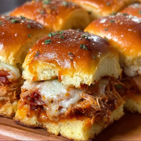 A plate of BBQ Pulled Pork Sliders.