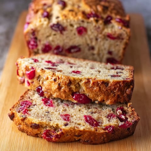 A slice of orange cranberry bread.
