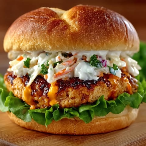 A buffalo chicken burger with lettuce and carrots.