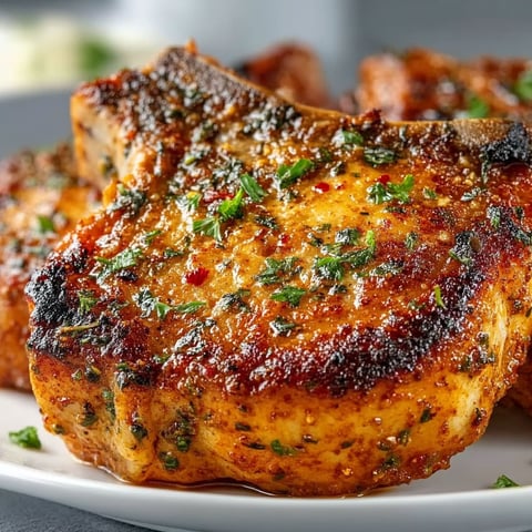 Air fryer ranch pork chops.