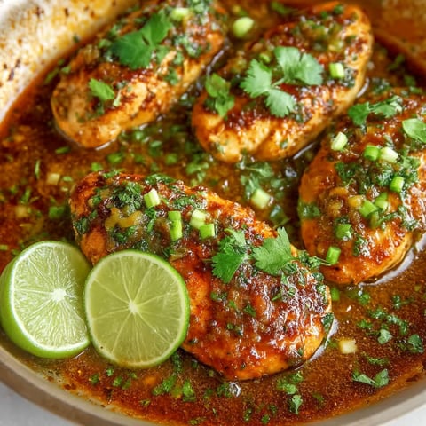 A bowl of salsa verde chicken.